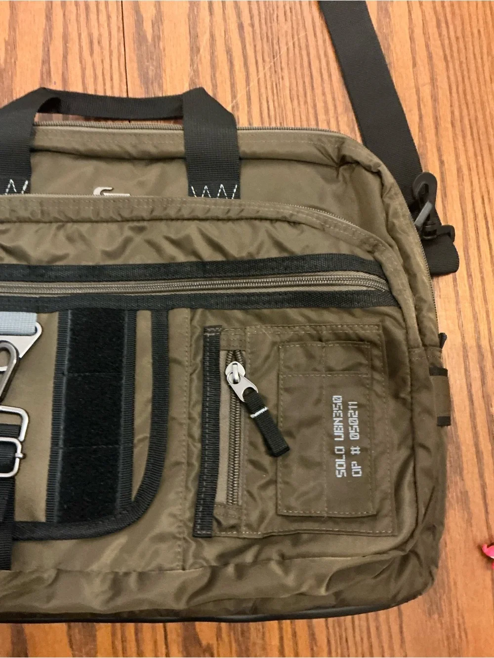 Solo New York UBN350 Urban Hybrid Briefcase Backpack Messenger Bag - Olive/Brown